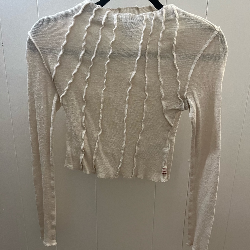 Elegant Cream Women's Top